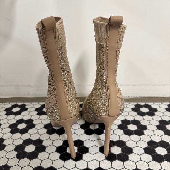 Steve Madden Maxwell Blush Rhinestone Booties - Picture 3 of 5